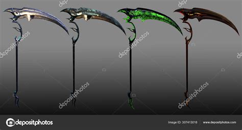 Fantasy Grim Reaper Scythe Variations Stock Photo by ©Ravven 307413018