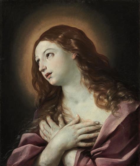 Studio Of Guido Reni Bologna 1575 1642 The Penitent Mary Magdalene