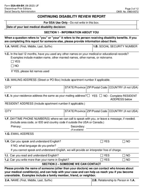 Continuing Disability Report Ssa 2023 2024 Form Fill Out And Sign