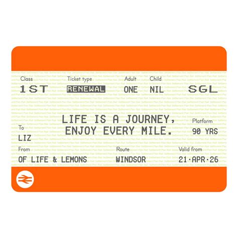 personalised train ticket birthday print   life lemons