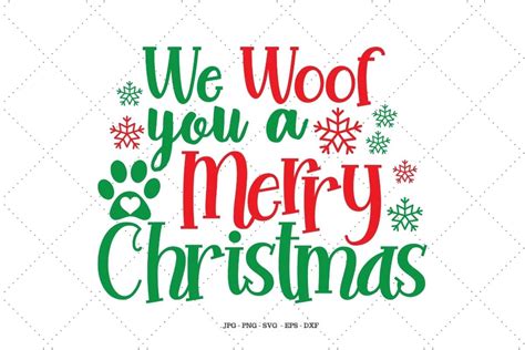 We Woof You A Merry Christmas Graphic By SVG Digital Designer