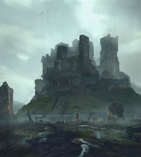 Moat Cailin Fantasy Castle Fantasy Landscape Fantasy City