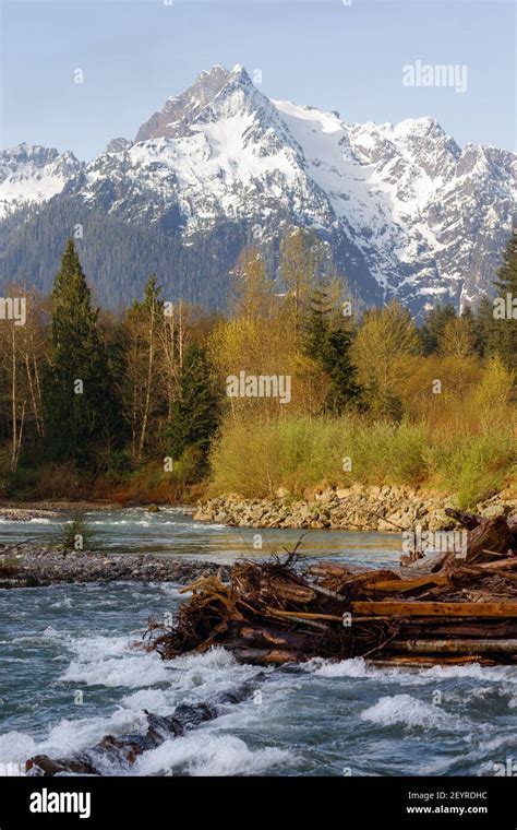 Whitehorse Mountain North Cascades Darrington WA Sauk River Stock Photo ...