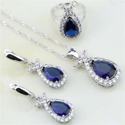 Prata Esterlina J Ias Azul Zirc Nia C Bica Branco Cz