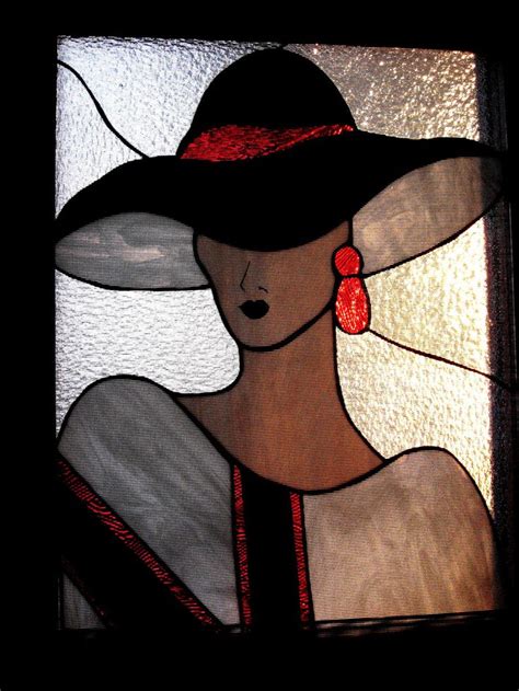 Stained Glass Lady Stained Glass Designs Stained Glass Quilt Stained Glass Crafts