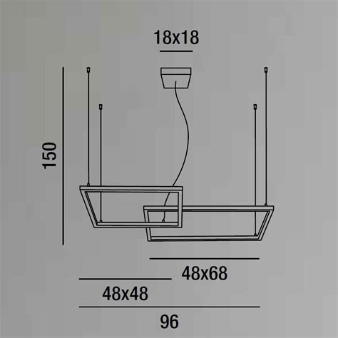 Perenz Sospensione A Led Moderna In Alluminio Verniciato Regolabile In