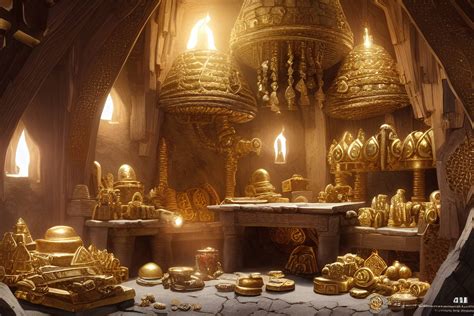 Fantasy dwarven treasure room by sauronct on DeviantArt