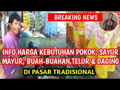 Harga Bawang Merah Hari Ini Harga Cabe Hari Ini Harga Sembako Di Pasar