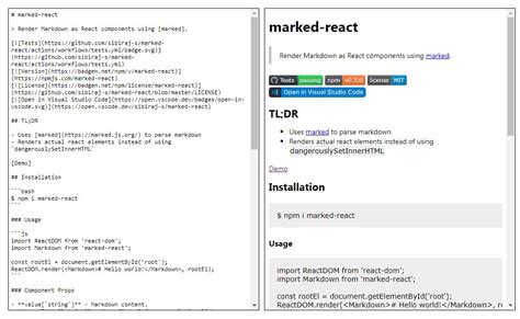 Render Markdown As React Components Using Marked