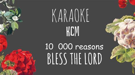 10 000 Reasons Bless The Lord Karaoke Christian Youtube