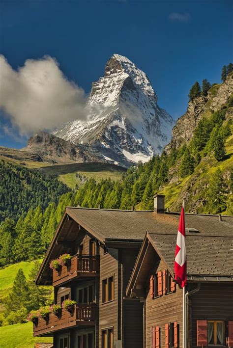 Matterhorn the Iconic Mountain of Switzerland Stock Photo - Image of ...