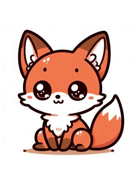 Charming Fox Cub Cuteness 50 Playful Cute Animal Drawings To Enjoy In