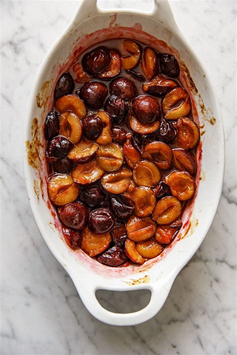 Roasted Plum Compote A Beautiful Plate