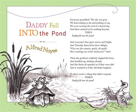 The Empty Chair Poem Daddy Fell Into The Pond