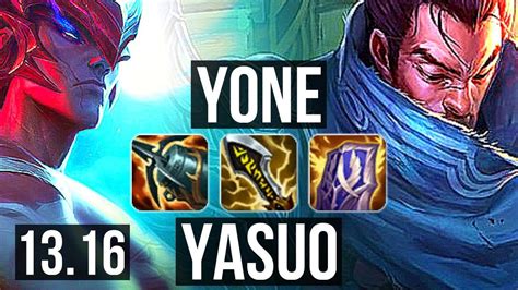 YONE Vs YASUO TOP 6 Solo Kills 300 Games Dominating EUW Master