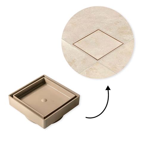 Ralo 10x10 Oculto Seca Piso Porcelanato Inteligente Bege Invisível