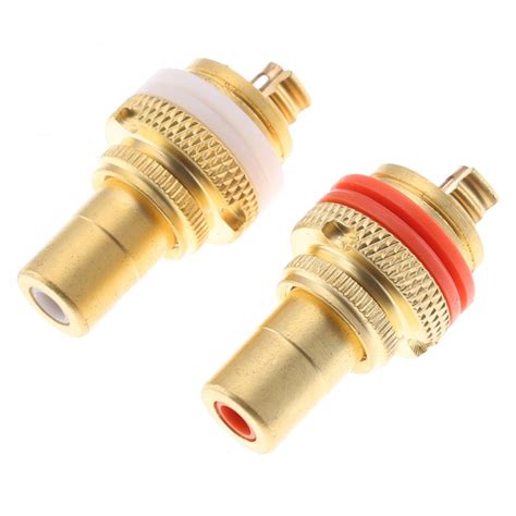 Rca Plugs Gold Plated Pair Audiophonics