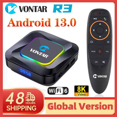 Smart Tv Box Vontar R Android Rockchip Rk Max Gb Gb