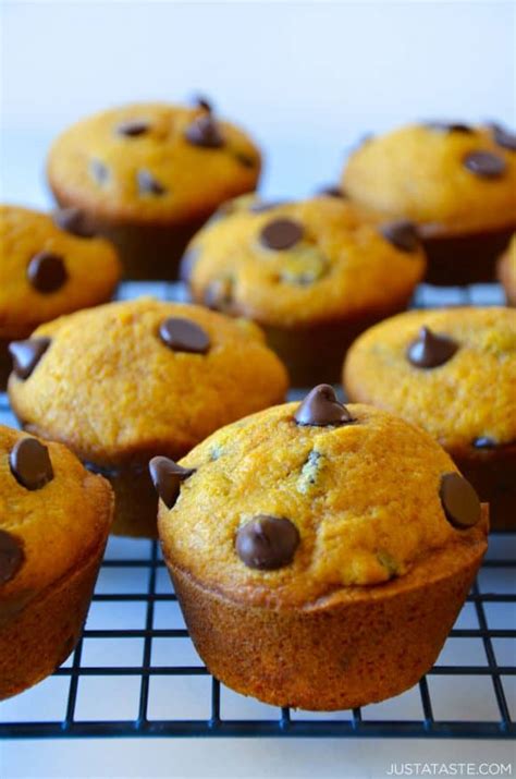 The Best Pumpkin Chocolate Chip Muffins Just A Taste