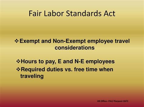 Ppt The Fair Labor Standards Act Flsa Powerpoint Presentation Free