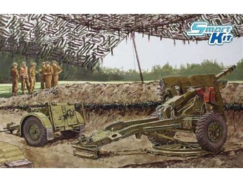 British 25 Pdr Field Gun Mk II W Limber