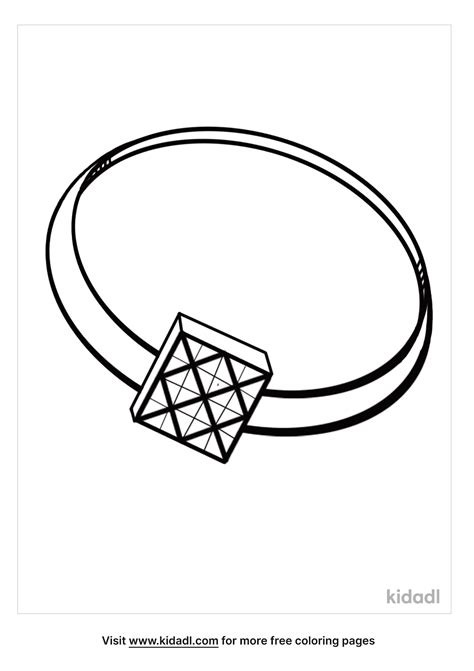 Diamond Ring Coloring Pages Coloring Nation