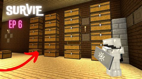 Notre Nouvelle Salle Des Coffres Survie Minecraft Ep Youtube