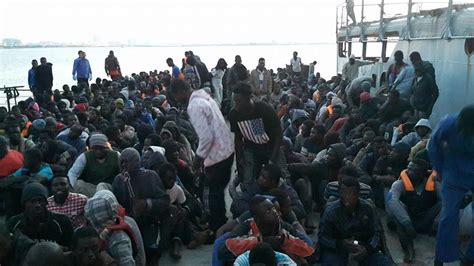 Flood Of Migrants Attempted To Reach Europe Friday Libyan Coast Guard