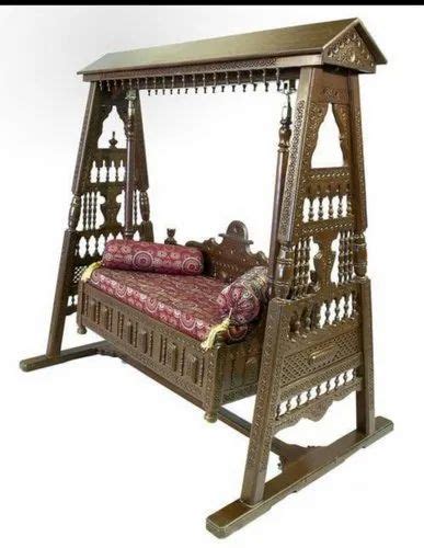 Antique Designer Wooden Swing Hand Carving 2 Seater At Rs 110000