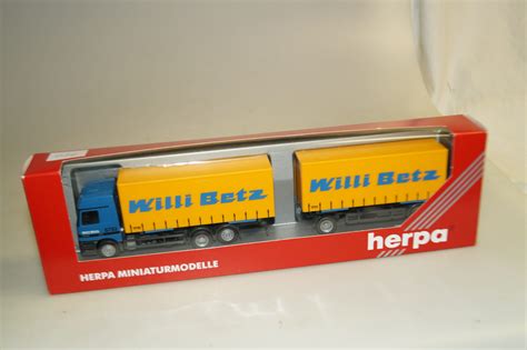 1 87 Herpa 188975 MB Actros Hz Willi Betz 5733 1710 1711 Neuw Ovp