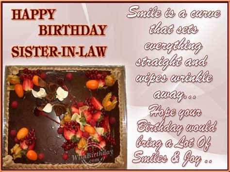 Free Birthday Ecard For Sister In Law The Cake Boutique