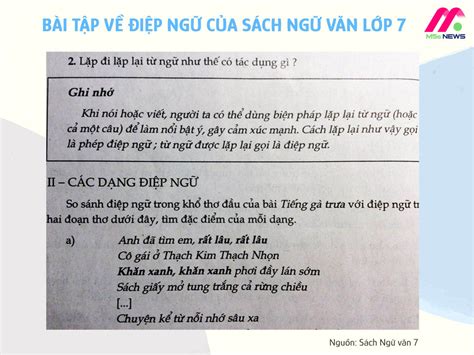 Điệp ngữ là gì Cách xác định kiểu điệp ngữ trong đoạn thơ