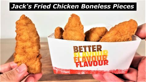 Jack S Fried Chicken Boneless Pieces Hungry Jack S Review Youtube