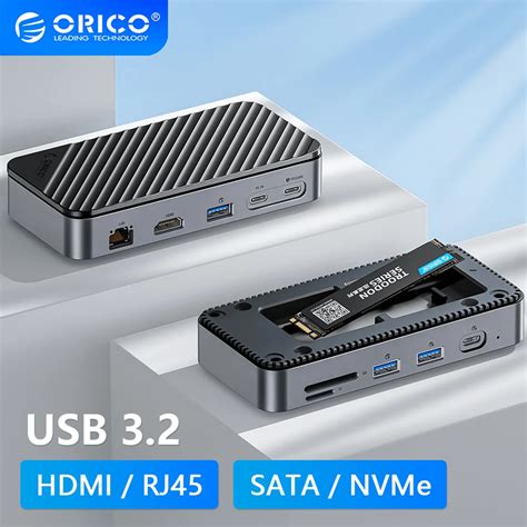 ORICO 10 Em 1 USB Docking Station M 2 SSD Caixa De Armazenamento De