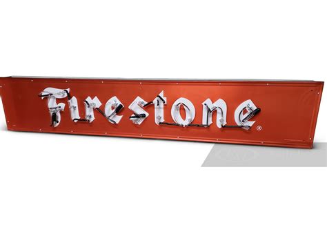 Firestone Neon Tin Sign Driving Into Summer Rm Online Only