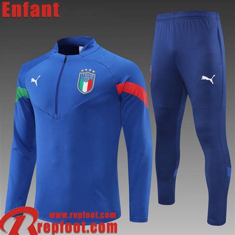 Magasins Italie Survetement De Foot 22 23 Enfant Bleu TK322