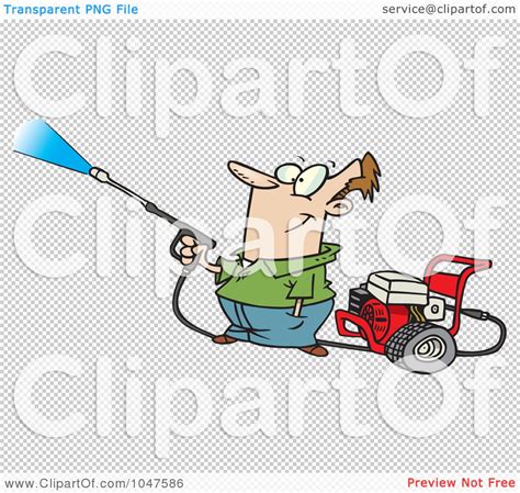 Royalty Free Rf Clip Art Illustration Of A Cartoon Guy Using A