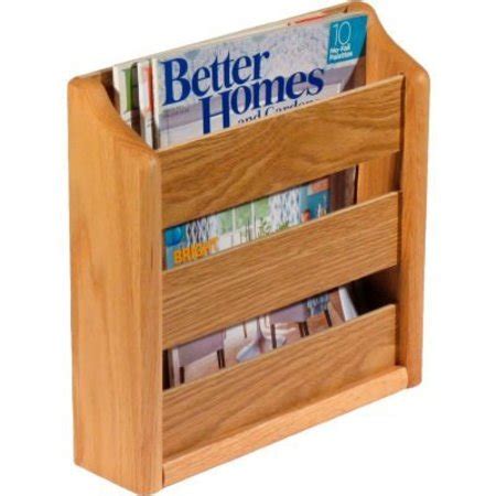 Wooden Mallet Wooden Mallet Wall Mount Or Countertop Magazine Rack 11