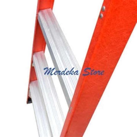 Promo Krisbow Tangga Fiber Glass Step Merah Diskon Di Seller