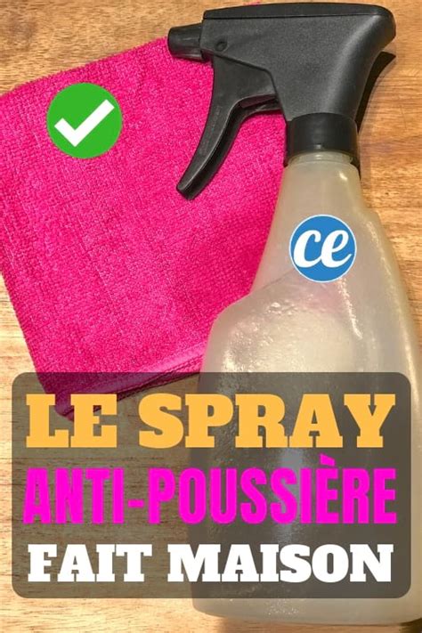 La Recette Maison du Spray Anti Poussière Super Efficace et Prête en 2