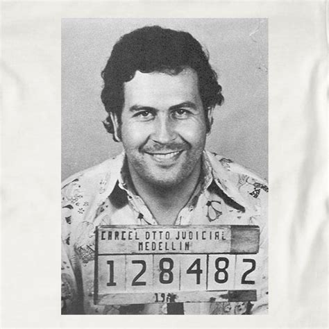 Pablo Escobar Mugshot T Shirt Cartel Drugs Mugshot Narcos Tv Ebay