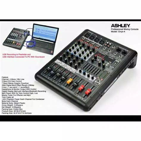 Jual Mixer Ashley Onyx 4 Onyx4 Original 4 Channel Bluetooth Shopee