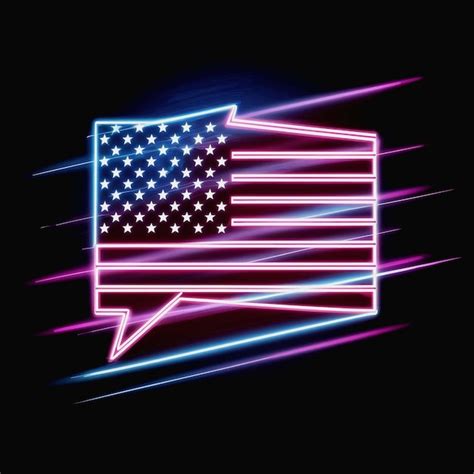 futuristic american flag psd high quality  psd templates