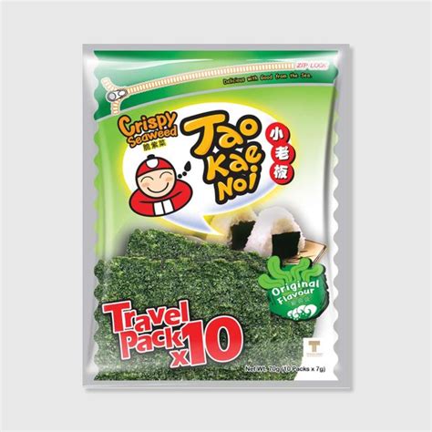 Taokaenoi Crispy Seaweed Original Flavour Taokaenoi Brand
