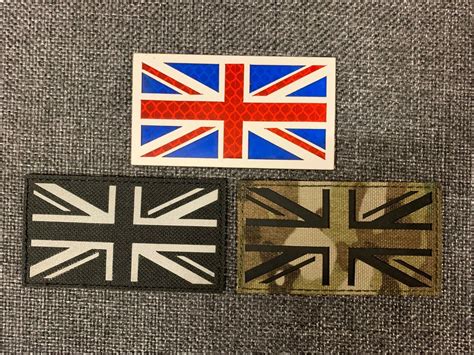 Uk Union Jack Ir And Reflective Morale Flag Patch For Ubacs And Bergen