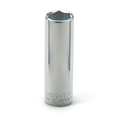 Wright Tool Mm Drive Chrome Deep Socket Point Metric Mm