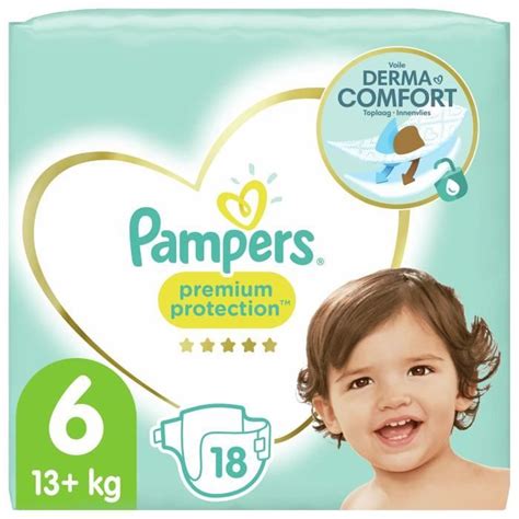 Pampers 18 Couches Premium Protection Taille 6 Cdiscount Au Quotidien