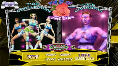 War Of The Rumble Roses Fight Night Title Match Becky Vs Lady X Sub