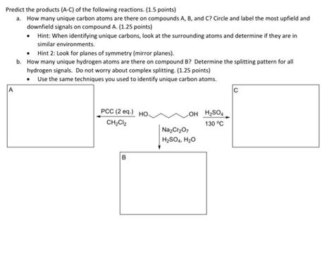 Fill In The Missing Starting Material Reagent Or Chegg