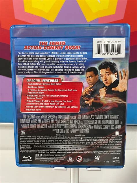 Rush Hour Blu Ray Jackie Chan Chris Tucker Buddy Cop Action